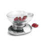 LAICA ITALIAN DESIGN MECHANICAL KITCHEN SCALE WITH LARGE BOWL CHROME COLOR 3KG LC7107