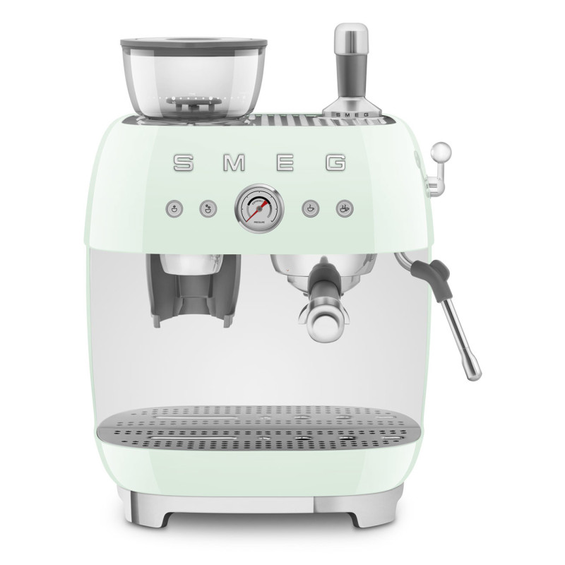SMEG COFFEE MACHINE ESPRESSO MANUAL RETRO-STYLE PASTEL GREEN EGF03PGEU