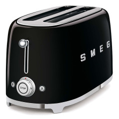 SMEG TOASTER 2X4 50´STYLE BLACK TSF02BLEU
