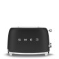 SMEG TOASTER 2X2 50´STYLE MATT BLACK TSF01BLMEU