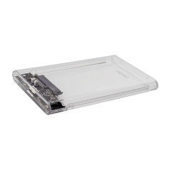 Savio AK-66 contenitore di unità di archiviazione Box esterno HDD SSD Nero, Trasparente 2.5"