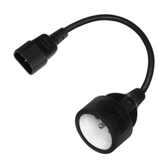 ADAPTADOR DE CORRIENTE SAVIO IEC C14 A CEE 7/5(E)
