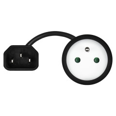 Savio SAVKABELCL-180 adattatore e invertitore Interno esterno Nero
