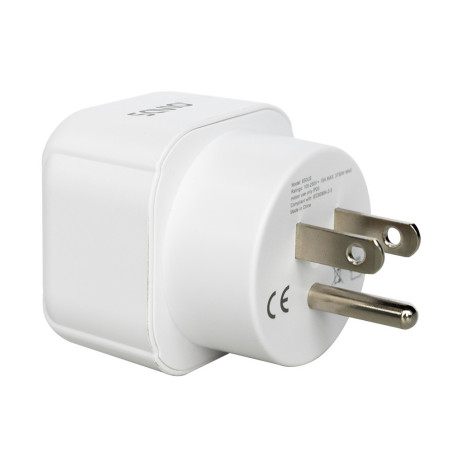 ADAPTADOR ENCHUFE VIAJE ESPAÑA A USA SAVIO AP-03