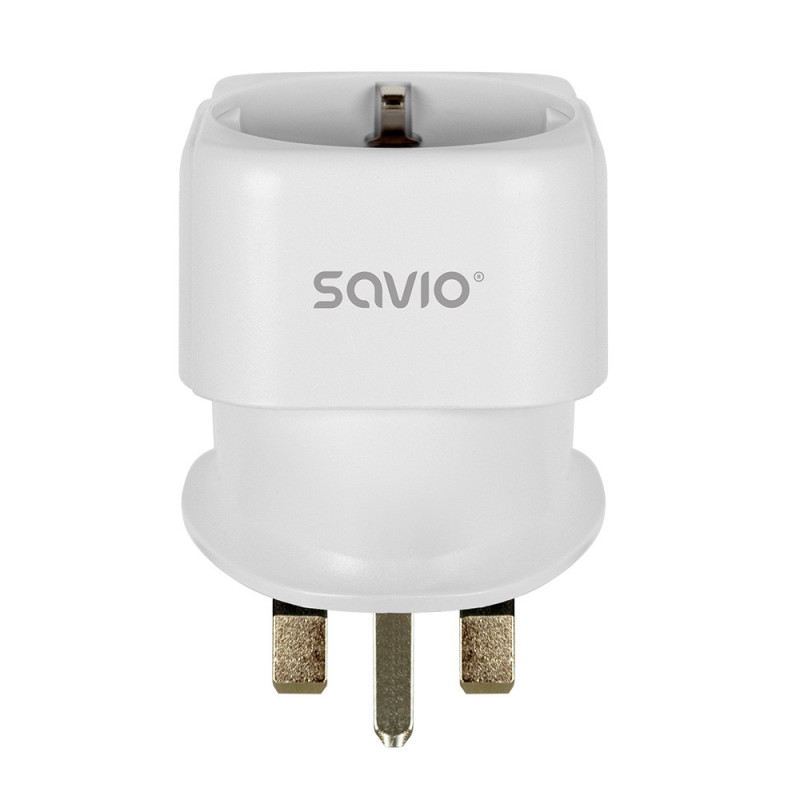 ADAPTADOR ENCHUFE VIAJE ESPAÑA A UK SAVIO AP-04