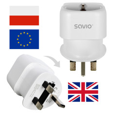 Savio AP-04 adattatore e invertitore Universale 3250 W Bianco