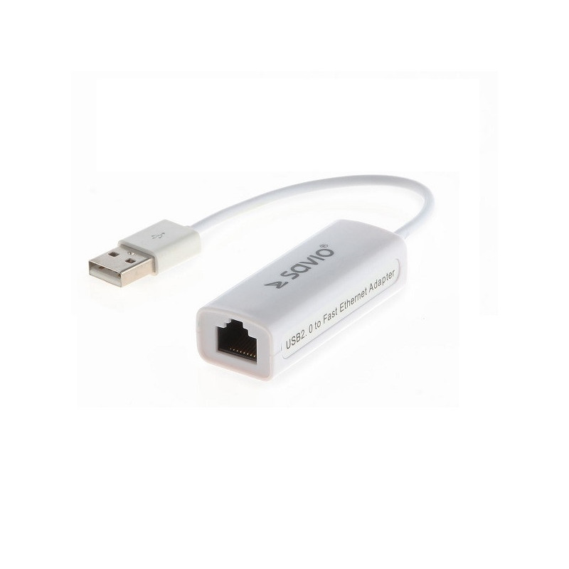 ADAPTADOR USB 2.0 A ETHERNET RJ45 SAVIO CL-24