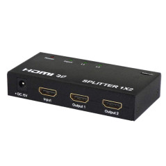SPLITTER 1X2 HDMI FULL HD 3D SAVIO CL-42 NEGRO
