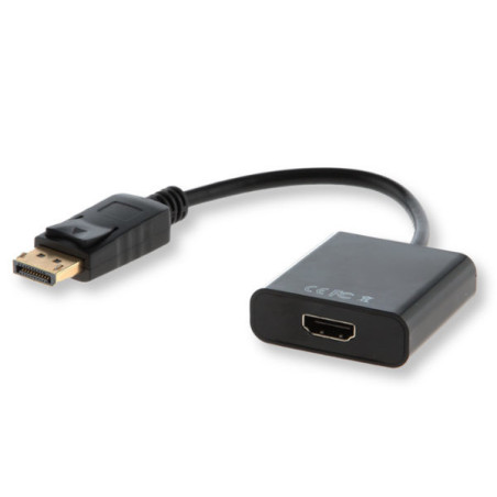 Savio CL-55 cavo e adattatore video 0,2 m DisplayPort HDMI tipo A (Standard) Nero