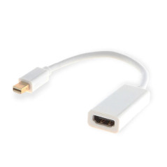 Savio CL-57 cavo e adattatore video 0,2 m Mini DisplayPort HDMI tipo A (Standard) Bianco