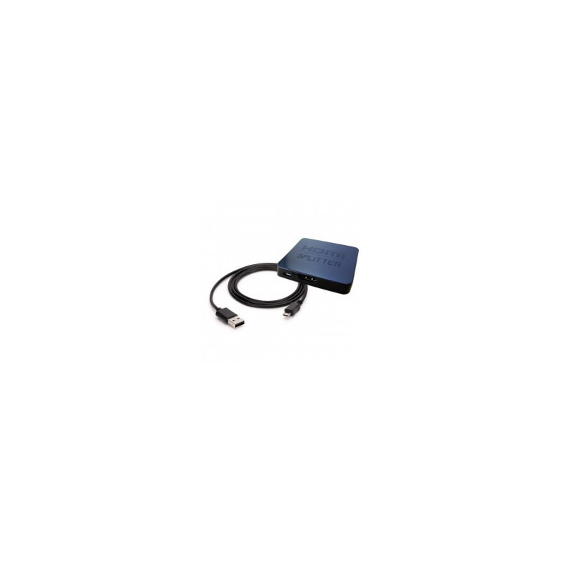 SPLITTER 1X2 HDMI 4K 3D SAVIO CL-93 NEGRO