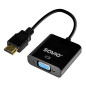 ADAPTADOR HDMI A VGA NEGRO SAVIO AK-75 M/H
