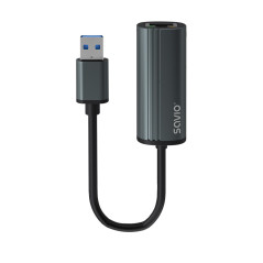 Savio AK-55 Adapter USB-A 3.1 GEN 1 do RJ-45 Gigabit Ethernet USB 3.2 Gen 1 (3.1 Gen 1) Type-A 1000 Mbit s Nero
