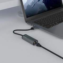 Savio AK-55 Adapter USB-A 3.1 GEN 1 do RJ-45 Gigabit Ethernet USB 3.2 Gen 1 (3.1 Gen 1) Type-A 1000 Mbit s Nero
