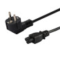 CABLE TRANSMISION SAVIO 1.2M IEC TIPO C CEE 7/7