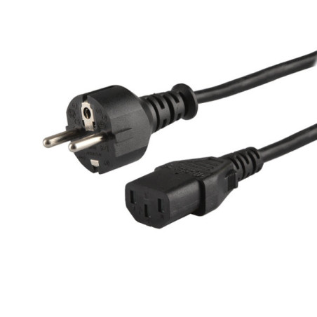 Savio CL-89 cavo di alimentazione Nero 1,2 m IEC C13 IEC Type E (3.4 mm, 3.1 mm)