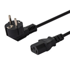 Savio CL-98 cavo di alimentazione Nero 1,8 m IEC C13 Spina di alimentazione di tipo E