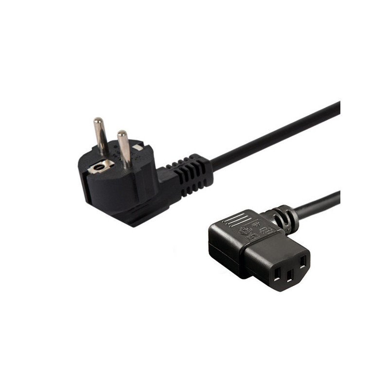 CABLE ALIMENTACIÓN ANGULAR 1.2M SCHUKO-IEC C13