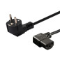 CABLE ALIMENTACIÓN ANGULAR 1.2M SCHUKO-IEC C13