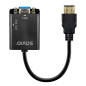 ADAP  HDMI (M) - VGA (H) + MINI JACK 3.5 MM SAVIO