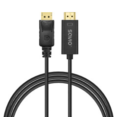 Savio CL-183 cavo DisplayPort 1,5 m