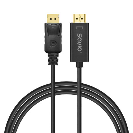 CABLE DISPLAYPORT A HDMI 1.5M SAVIO CL-183 M/M