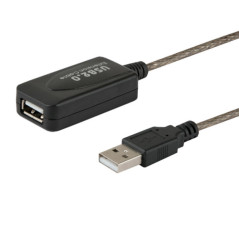 Savio CL-76 cavo USB USB 2.0 5 m USB A Nero