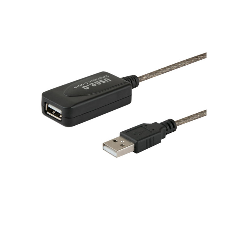 CABLE ALARGADOR PUERTO USB 2.0 5M NEGRO SAVIO