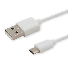 Savio CL-123 cavo USB USB 2.0 1 m USB A Micro-USB B Bianco
