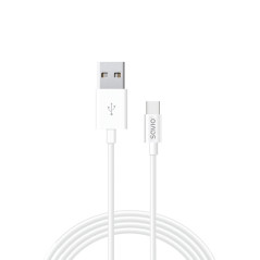 Savio CL-126 cavo USB USB 2.0 1 m USB C USB A Bianco