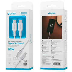 CABLE UNICO USB-C A USB-C 60W PVC
