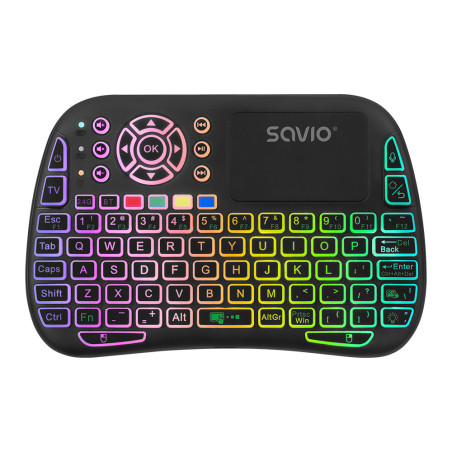 Savio SAVMKW-04 tastiera per dispositivo mobile QWERTY Inglese US USB tipo-C Nero