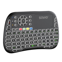 Savio SAVMKW-04 tastiera per dispositivo mobile QWERTY Inglese US USB tipo-C Nero