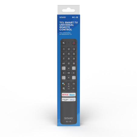 MANDO TV SAVIO RC-15 COMPATIBLE TCL SMART TV