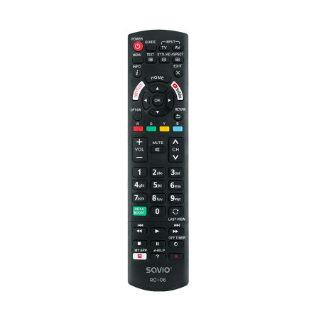 Savio RC-06 do TV Panasonic telecomando IR Wireless Pulsanti