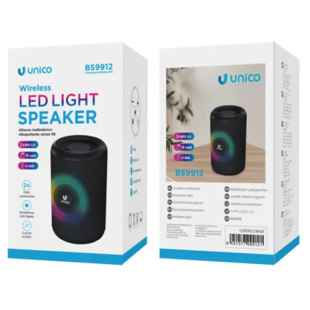 ALTAVOZ UNICO BLUETOOTH CON LUZ LED 85DB 3W