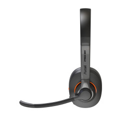 Axtel Pro BT duo Auricolare Wireless A Padiglione Ufficio USB tipo-C Bluetooth Nero, Arancione