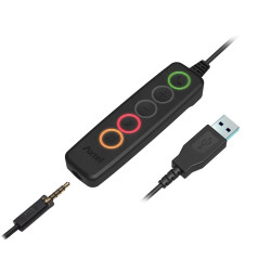 Axtel VOICE UC28-35 stereo USB-A Auricolare Cablato A Padiglione Ufficio USB tipo A Nero