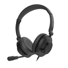 Axtel AXH-ONEUCD-35 cuffia e auricolare Cablato A Padiglione Ufficio USB tipo A Nero