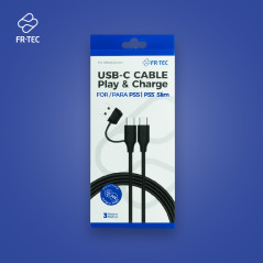 CABLE PLAY   CHARGE FR-TEC PS5 USB-C  3M