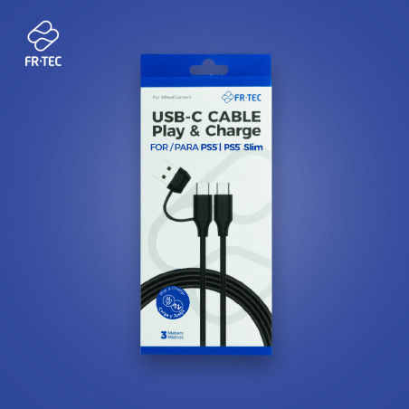 CABLE PLAY   CHARGE FR-TEC PS5 USB-C  3M