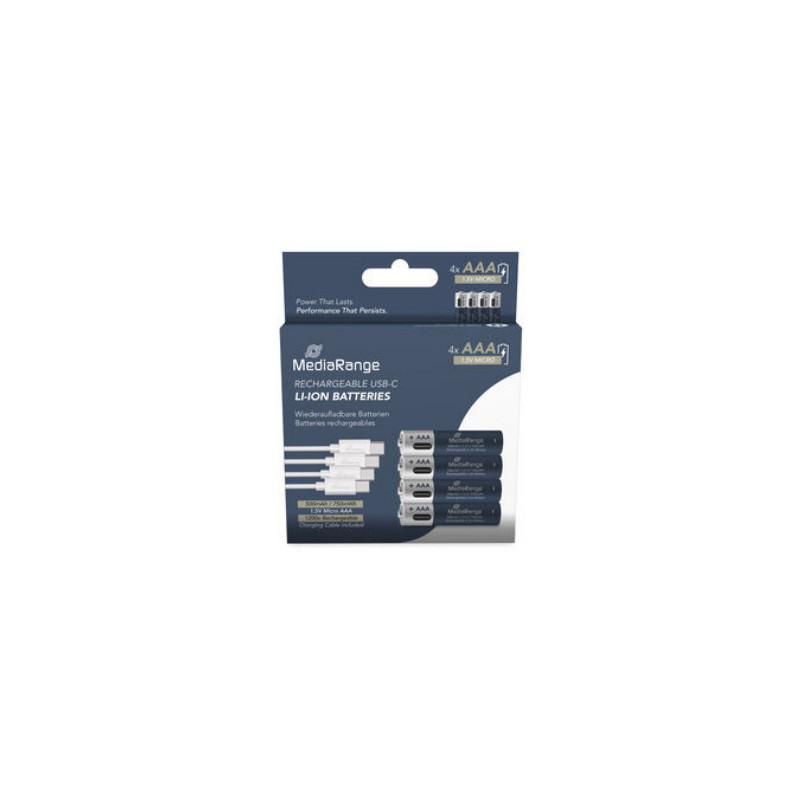 PILAS RECARGABLES MEDIARANGE AAA