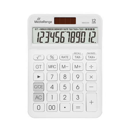 MediaRange MROS191 calcolatrice Desktop Calcolatrice di base Bianco