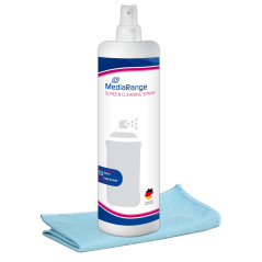 MediaRange MR721 kit per la pulizia LCD TFT Plasma Panni umidi asciutti e liquido per la pulizia dell'apparecchiatura 250 ml