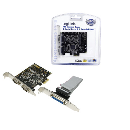 LogiLink PC0033 scheda di interfaccia e adattatore Interno Parallelo, Seriale