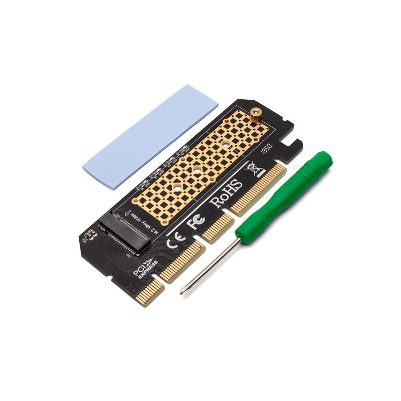 TARJETA ADAPTADORA SAVIO DE PCI-E A M2 NVME M-KEY