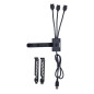 CABLE LIANLI USB-A A 3 USB 9 PIN MB BLACK
