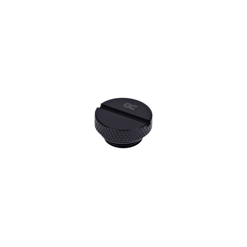 TAPON LIQUIDA ALPHACOOL HF G1/4 NEGRO