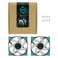 Iceberg Thermal IceGALE ARGB Case per computer Ventilatore 14 cm Nero 2 pz