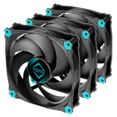 Iceberg Thermal IceGALE Silent PWM Case per computer Ventilatore 12 cm Nero 3 pz